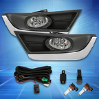 Front Fog Lights Lamps w/Bulbs Switch Wiring for 2017-2019 Honda CR-V CRV