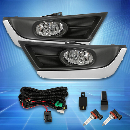 Front Fog Lights Lamps w/Bulbs Switch Wiring for 2017-2019 Honda CR-V CRV