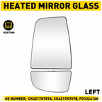 Upper Lower Mirror Glass Left Driver Side for Ford Transit 150 250 350