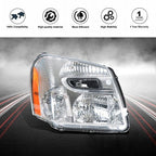 Front Headlight Fit For Chevy Equinox 2005-2009 Headlamp Projector LH+RH Pair