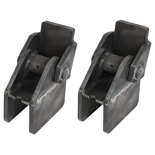 Weld On Steel Dump Hinges For Truck Trailer 2 Inch Rectangular Tube 2PCS