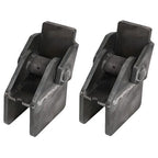 Weld On Steel Dump Hinges For Truck Trailer 2 Inch Rectangular Tube 2PCS