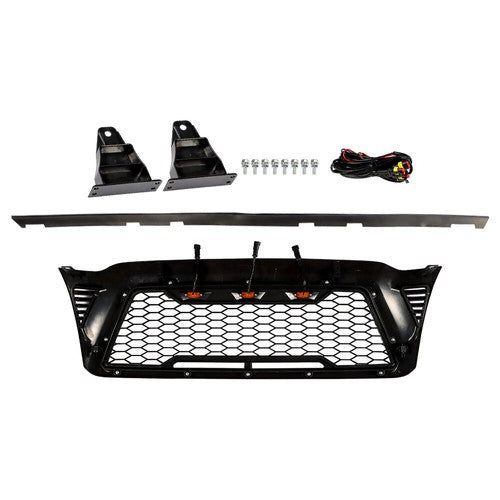 For Toyota Tacoma 2005-2011 Black Plastic Front Upper Bumper Grille W/ LED