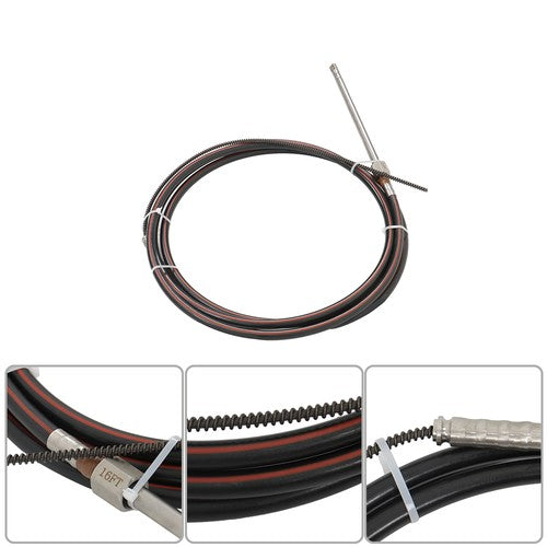 For Waterborne Vehicles 16Ft Boat Rotary Steering System Outboard Kit SS13716 US