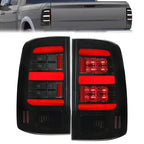 Black Tail Lights Brake Lamps LED Bar Light For 09-18 Dodge Ram 1500 2500 3500