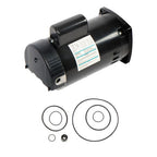 1HP B2848 B848 Single Speed Pool Pump Motor W/GO-KIT-32 Y56Y Frame Square Flange