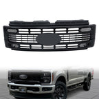 New Gloss Black Plastic Front Upper Grill Grille For Ford F250 XL/XLT 2023 2024