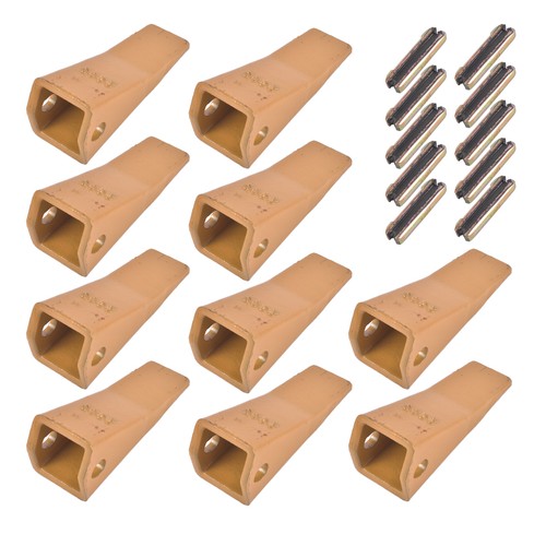 23 230 Series 230S Bucket Teeth with 23TF/23FP Flex Pins for Excavator 10 Piece