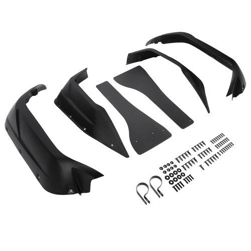 Black Extended Fender Flares with Hardware for Yamaha Viking VI 2014 2015-2023 PE