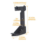 Rear Door High Hi-Lift Jack Mount Bracket Carrier For 2007-2018 Jeep Wrangler JK