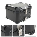 Motorcycle 36L Side Case Hard Saddlebag + 55L Top Case Tail Box Luggage New
