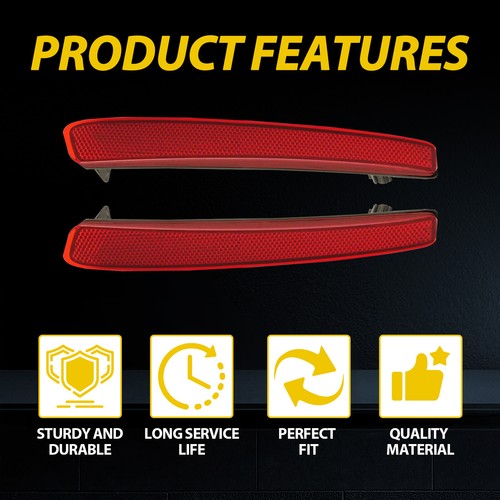 2pcs Rear Bumper Reflector Reflex Red for 2020 2021 2022 for Toyota Corolla