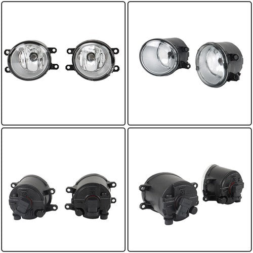 New Fit For Toyota Camry 2007-2009 Front Fog Lights Lamps+Bezel+Switch Kit Clear