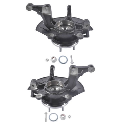 2PCS Front Loaded Steering Knuckle & Wheel Bearing Hub For Kia Soul 2014-2016