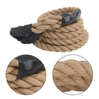 1.5” × 15FT Climbing Rope Gym Fitness Strength Training Exercise Rope Brown