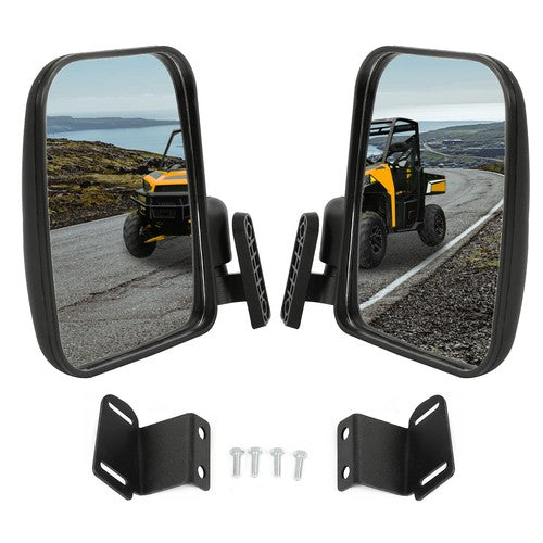 Pair Side Rear View Mirror Set for Polaris Ranger XP 900 2013-2019 LH RH