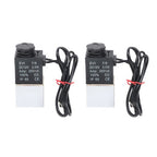 2PCS 1/4" Fast Response Electric Air Water Solenoid Valve 12V DC Normally Closed