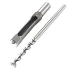 6pcs 6.35mm/8mm/9.5mm/12.7mm/14mm/16mm Square Hole Mortise Chisel Drill Bit Set
