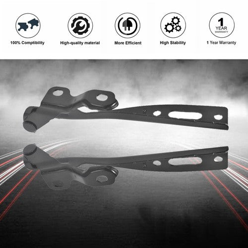1Pair Right&Left Hood Hinge Steel Fit For Honda Accord 2013-2016 2017 HO1236133