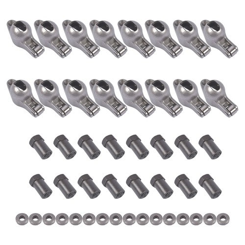 Steel Roller Tip Rocker Arms Set for Small Block Chevy 350 1.5 Ratio 3/8" Stud