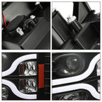Projector Headlights Lamp LED for 2007-2013 Chevy Silverado 1500 2500 3500 HD