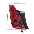 Chrome Housing For Chevy Trax 2017-2022 LED Passenger/Right Tail Light Red&Clear