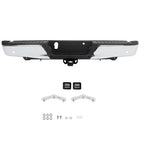 For Ford F150 2015-2019 w/ Heavy Duty Tow & Sensor Hole Chrome Rear Bumper