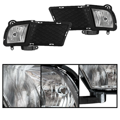 Front Bumper Fog Lights & Covers Set for 2010-2012 for KIA Forte Sedan