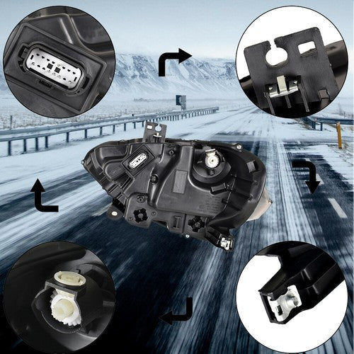 For Ford Mustang 2018-2020 LED DRL Headlights Clear Lamp Front Driver Left Side