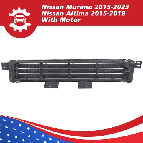 Grille Radiator Shutter W/ Motor for Nissan Murano Altima 2015-18 2.5L 3.5L New
