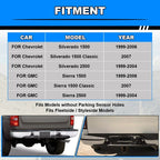 Complete Chrome Rear Bumper for 1999-2007 Chevy Silverado GMC Sierra 1500 2500