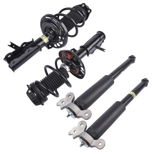 2 Front Strut & Spring Assys + 2 Rear Shock Absorbers For Chevy Malibu 2016-2023