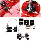 Hood Latches Hood Lock 2pcs Aluminum Catch Locking Kits for Jeep Wrangler JK JL