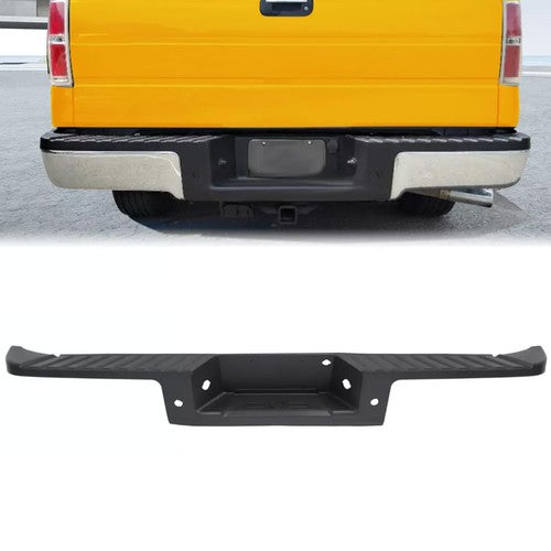 Black Rear Bumper Top Step Cover with Sensors for Ford F150 F 150 09 14 Styleside