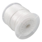5/16 Inch 250ft White Nylon Solid Braid Rope | High UV & Abrasion Resistance