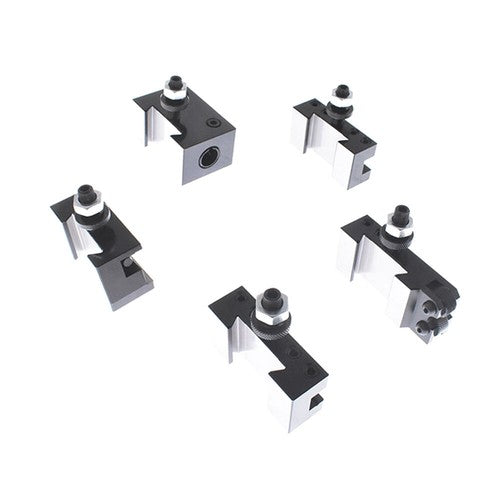 AXA 250-100 Piston Quick Change Tool Post Holder Set For Lathe 6 - 12" 6PCS New