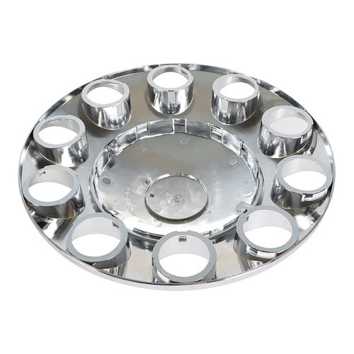 Wheel Axle Hub Cover Kit Semi Truck Wheel Front 33mm Nut Covers Set 2 Of Chrome