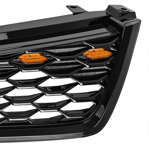 Front Bumper Black Honeycomb Grille w/ Light for 2019-2021 for Subaru Forester