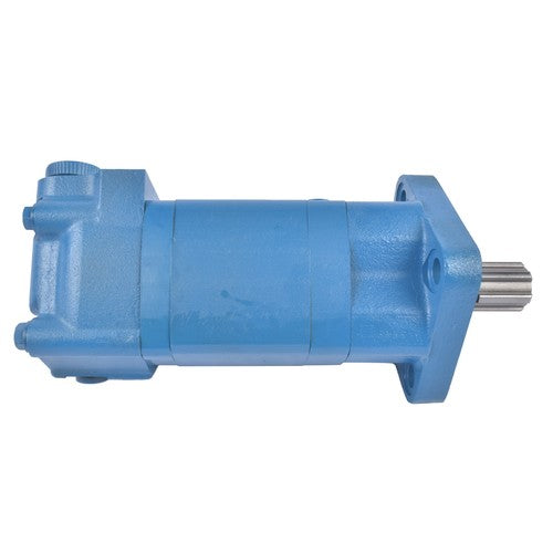 Blue Hydraulic Motor 4 Holes Replacement for Skid Steer Rotary Tiller BM5-400