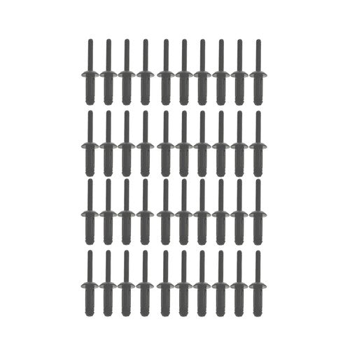 41Pcs Assorted Plastic Rivet Rivet Gun Quick Set Hand Tool W/ 40 Poly Rivets
