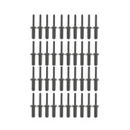 41Pcs Assorted Plastic Rivet Rivet Gun Quick Set Hand Tool W/ 40 Poly Rivets