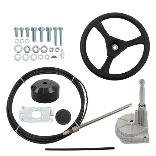 12 Feet Boat Rotary Steering System Outboard Kit SS13712 With Steering Cable