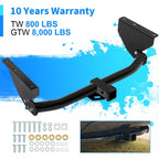 Class 3 Trailer Hitch 2 Inch Receiver for 1999-2004 Jeep Grand Cherokee Rear Towing
