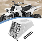 White Gas Tank Side Covers With Radiator Cover Grill For Yamaha Banshee 350 87-06