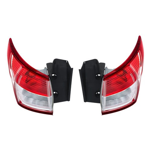 For Ford Escape 2013 2014-2016 Left+Right Side Rear Tail Light Brake Lamp Chrome