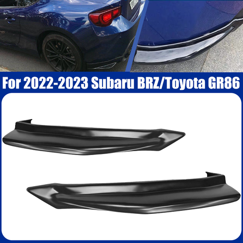 Rear Bumper Lip Spoiler Gloss Black for 2022-2023 for Subaru BRZ for Toyota GR86