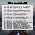 Black Housing Smoked Lens Tail Lights Brake Lamps Fit For Dodge Ram 1500 09-18