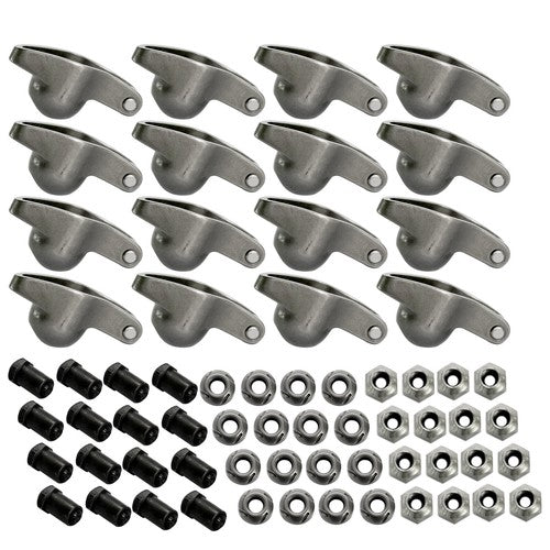 1.6 Ratio 3/8" Steel Roller Rocker Arms for Small Block Chevy 262-400 1955-1986
