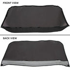 Fit Jeep Wrangler 4 DR JK Soft Top 2007-2009 Tinted Windows Black Sailcloth