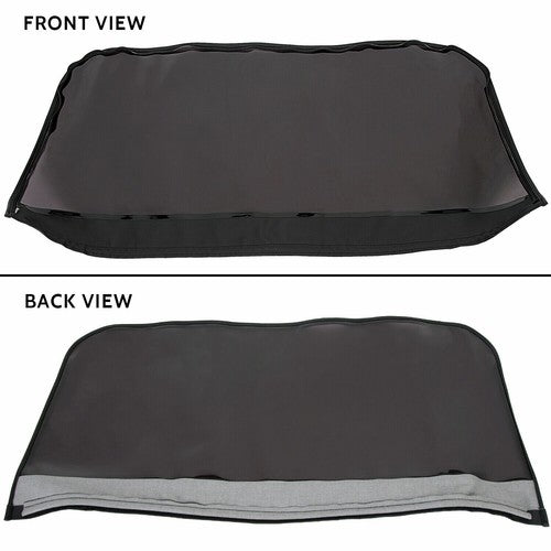 Fit Jeep Wrangler 4 DR JK Soft Top 2007-2009 Tinted Windows Black Sailcloth